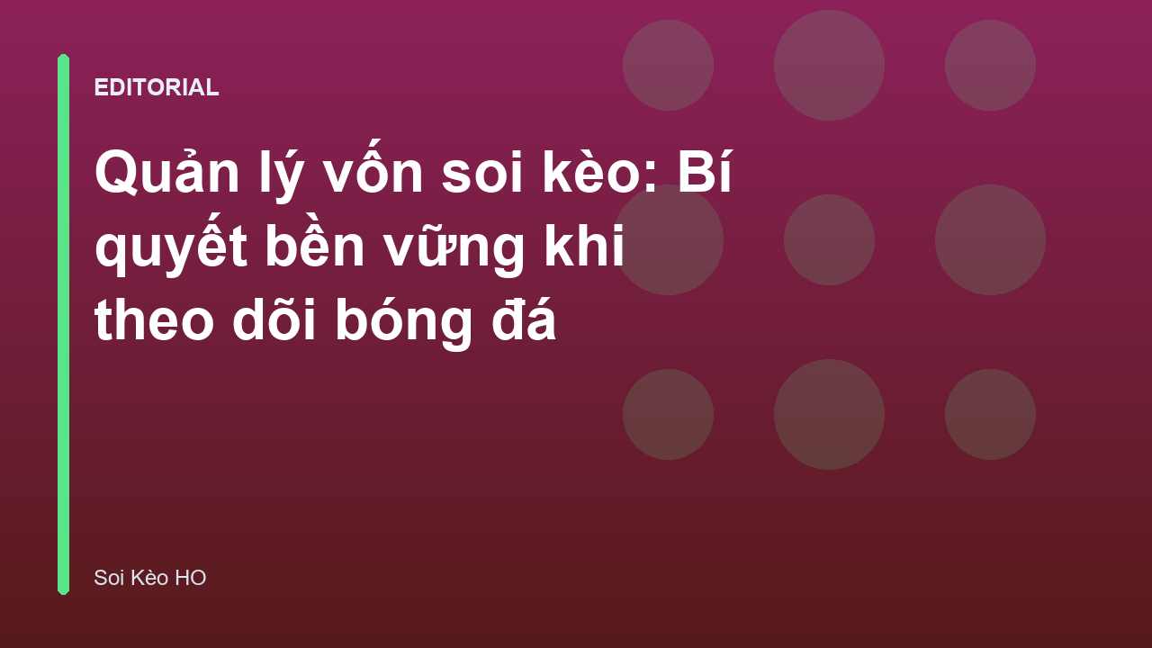 Biểu đồ minh họa quản lý vốn soi kèo bóng đá hiệu quả
